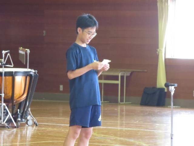 県通信100ｍ出場（熊谷晴輝君）