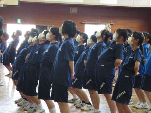 全校での応援